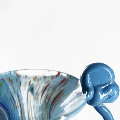 Light Blue Murano Glass Amphora Vase