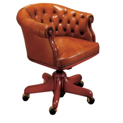 Light Brown Leather Armchair