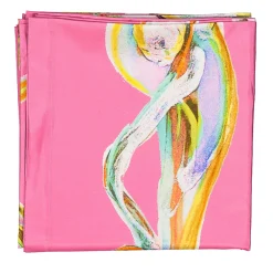 Light Flux Pink Tablecloth