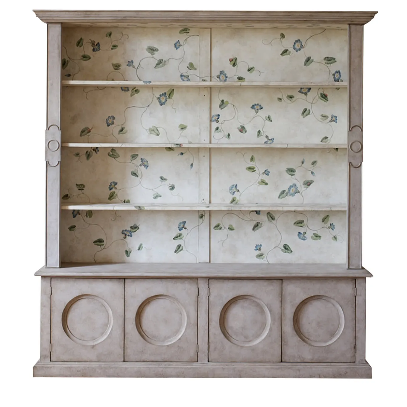 Light Taupe Morning Glory Bookcase