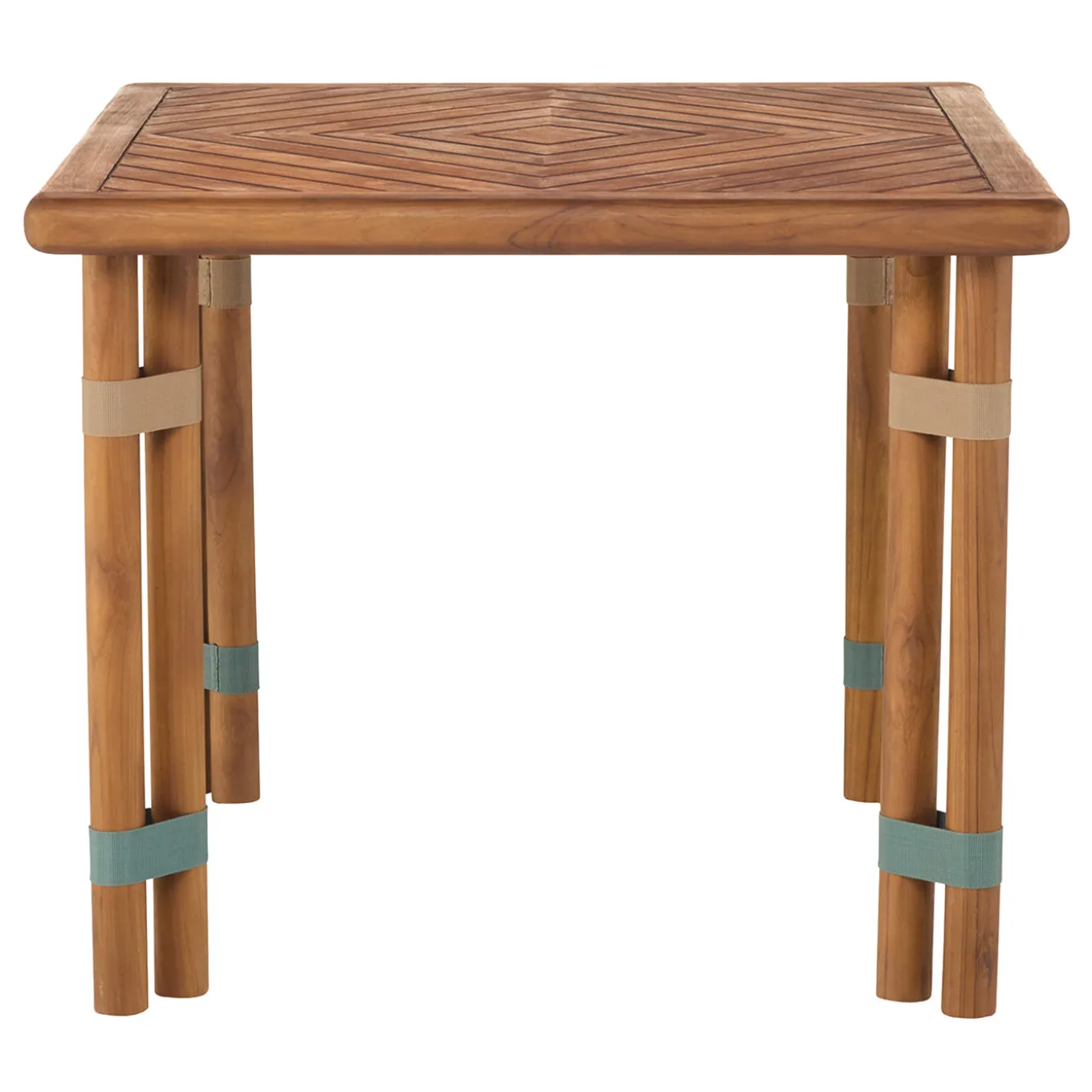 Lignes Square wood Outdoor Bistro Table