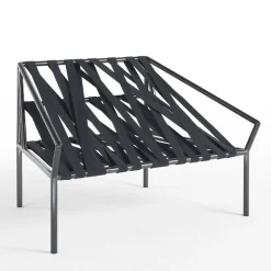 Ligomancer Black Lounge Chair by CTRLZAK