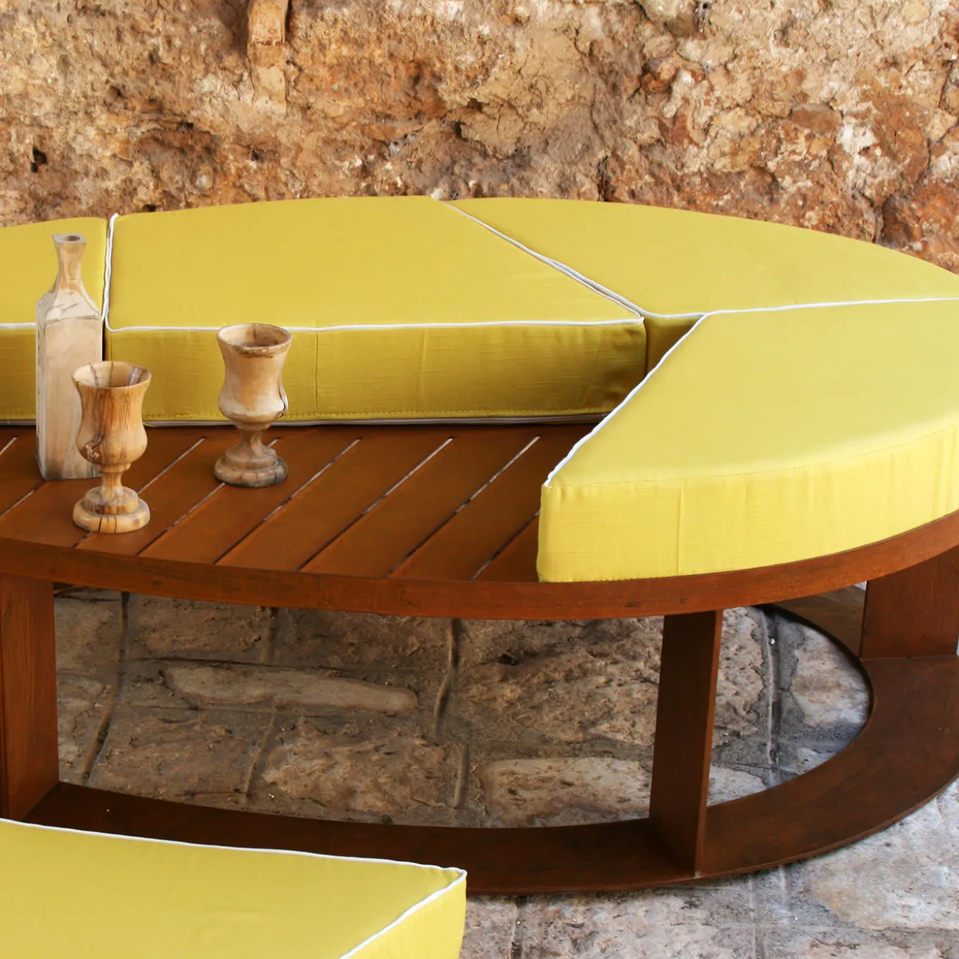 Lila Corten Steel Pouf