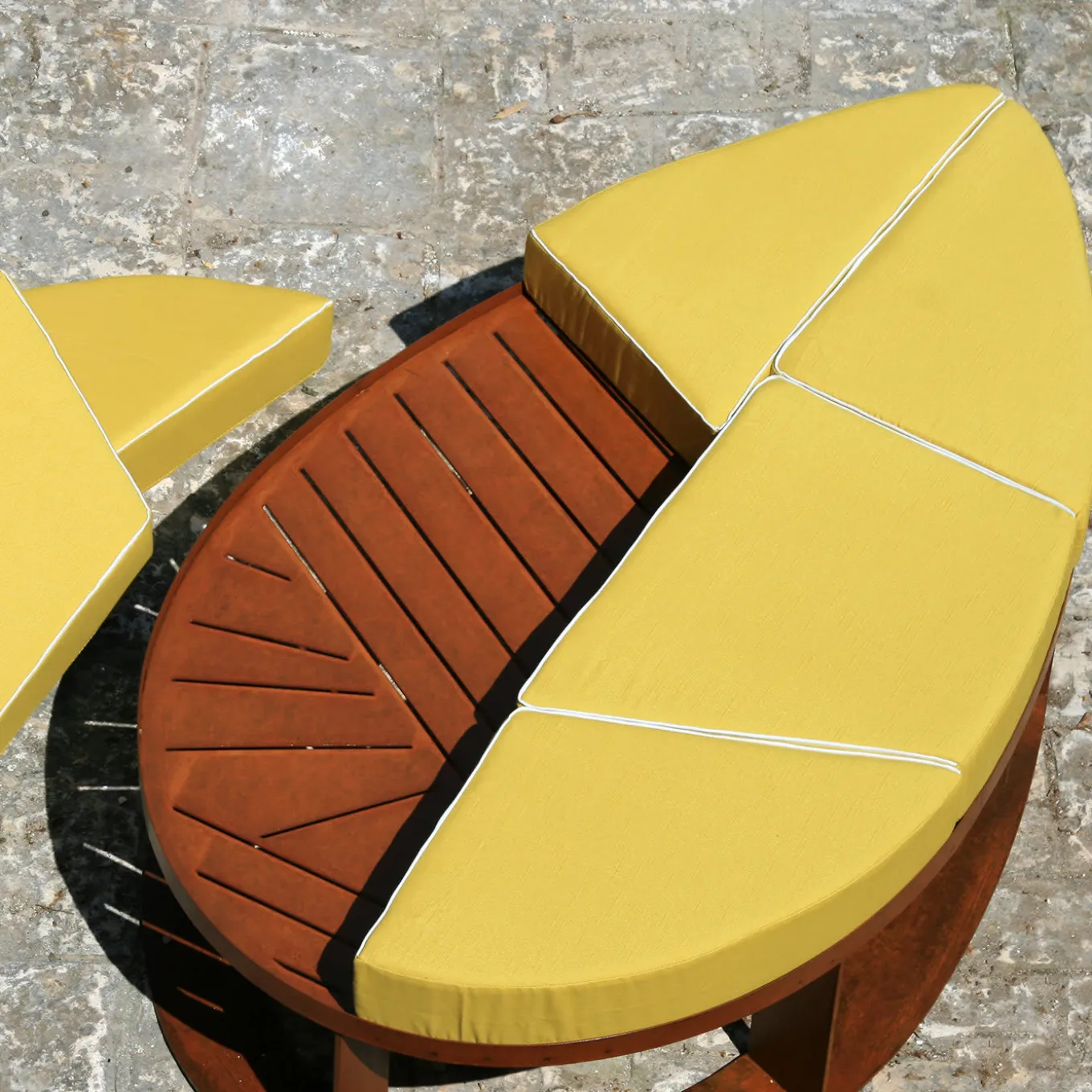 Lila Corten Steel Pouf