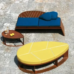 Lila Corten Steel Pouf