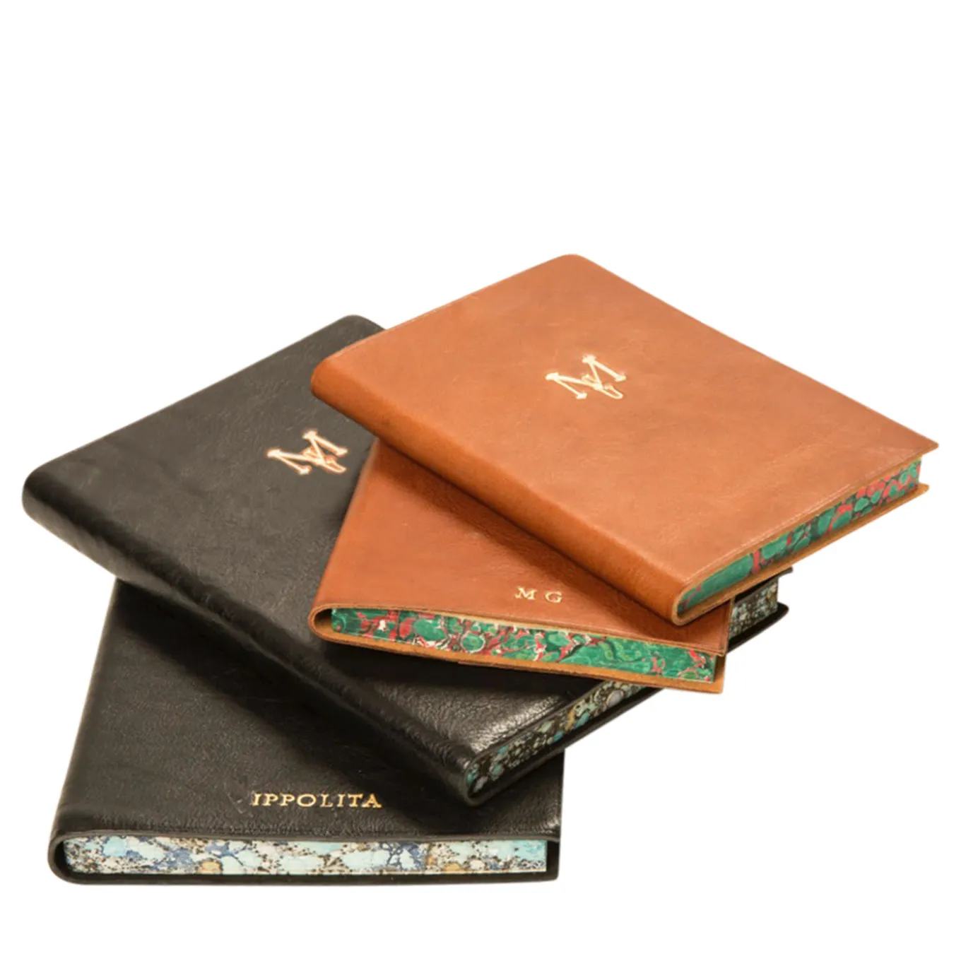 Lily Black Leather Notebook