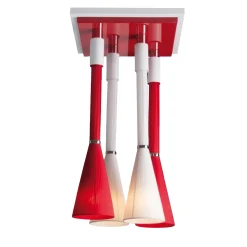 Lily Red and White Pendant Lamp