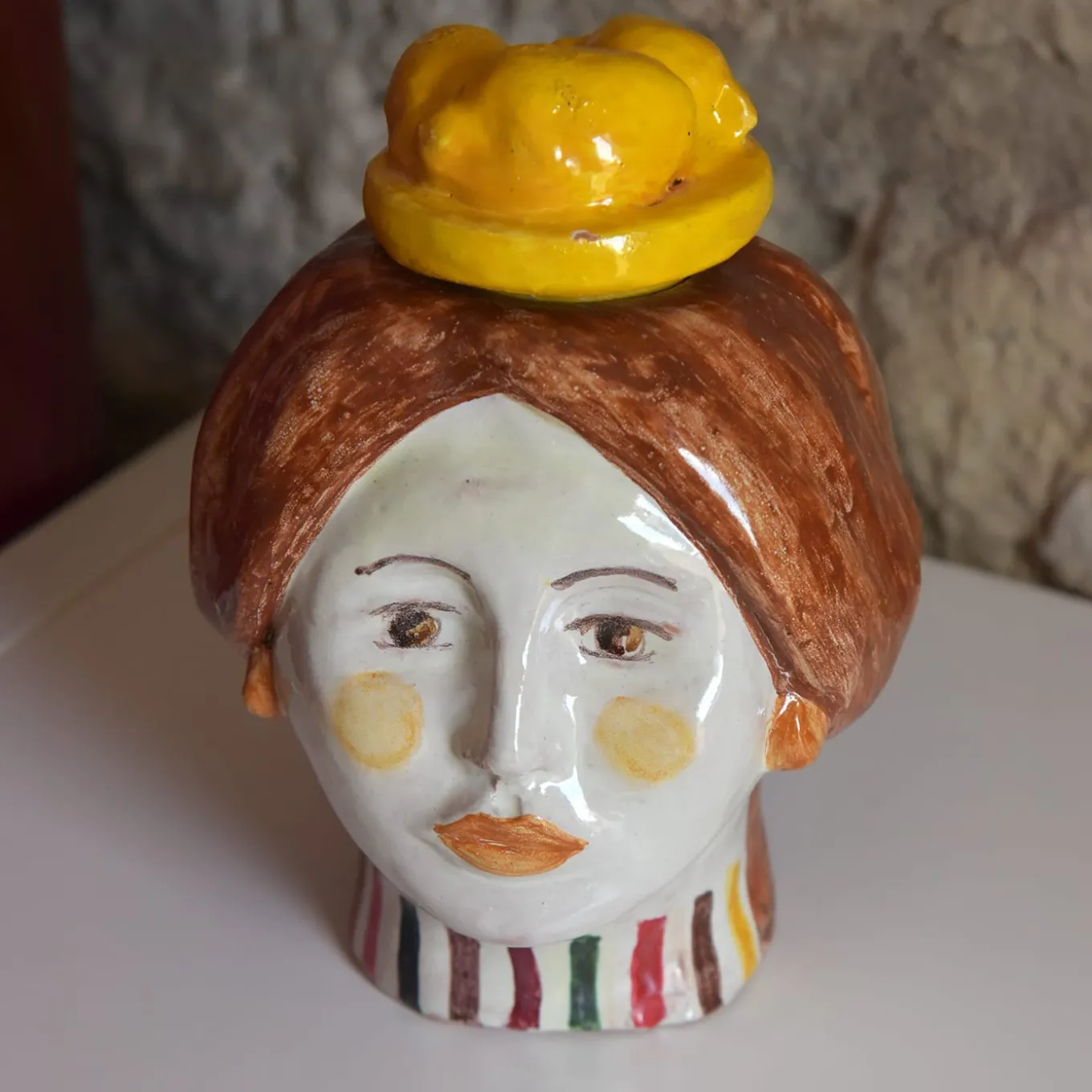 Limonetta Modern Polychrome Moor's Head