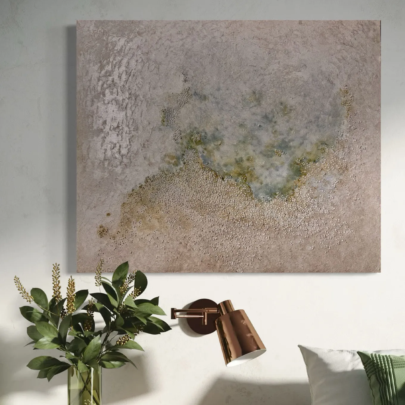 Linea Di Confine Textured Resin Painting