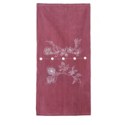 Linen Table Runner with Golden Dots - Flower Nymph Collection