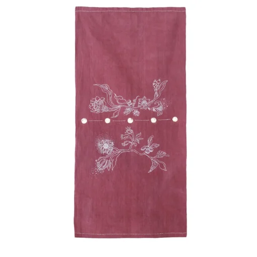 Linen Table Runner with Golden Dots - Flower Nymph Collection