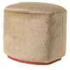 Lino Beige Pouf