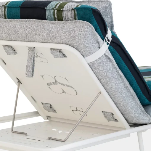 Lipari Ocean and Ivory Outdoor Sunbed