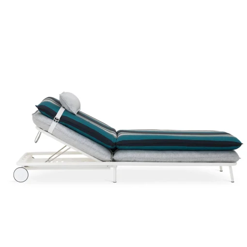 Lipari Ocean and Ivory Outdoor Sunbed