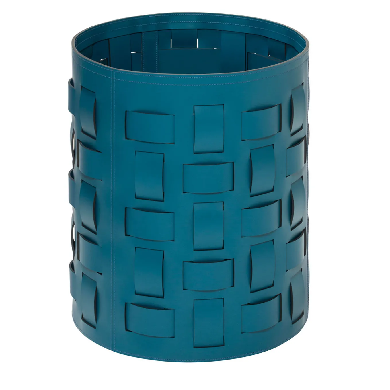 Lisbona N. 12 Petrol Blue Round Basket