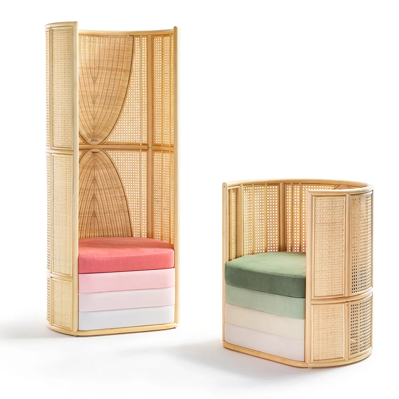 Lisetta Tall Armchair by Elena Salmistraro