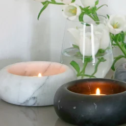 Living Black Marquina Marble Ashtray