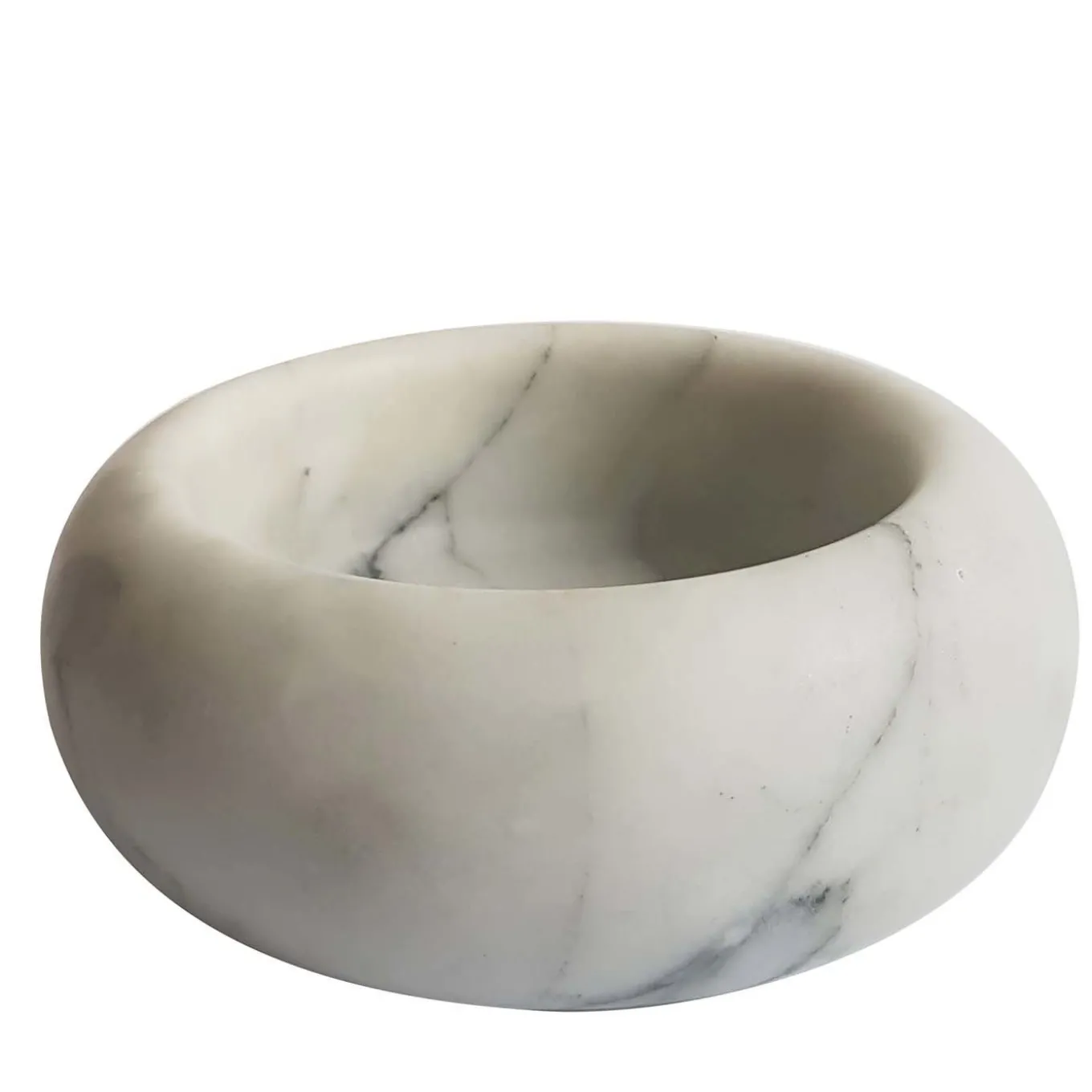 Living White Carrara Marble Ashtray