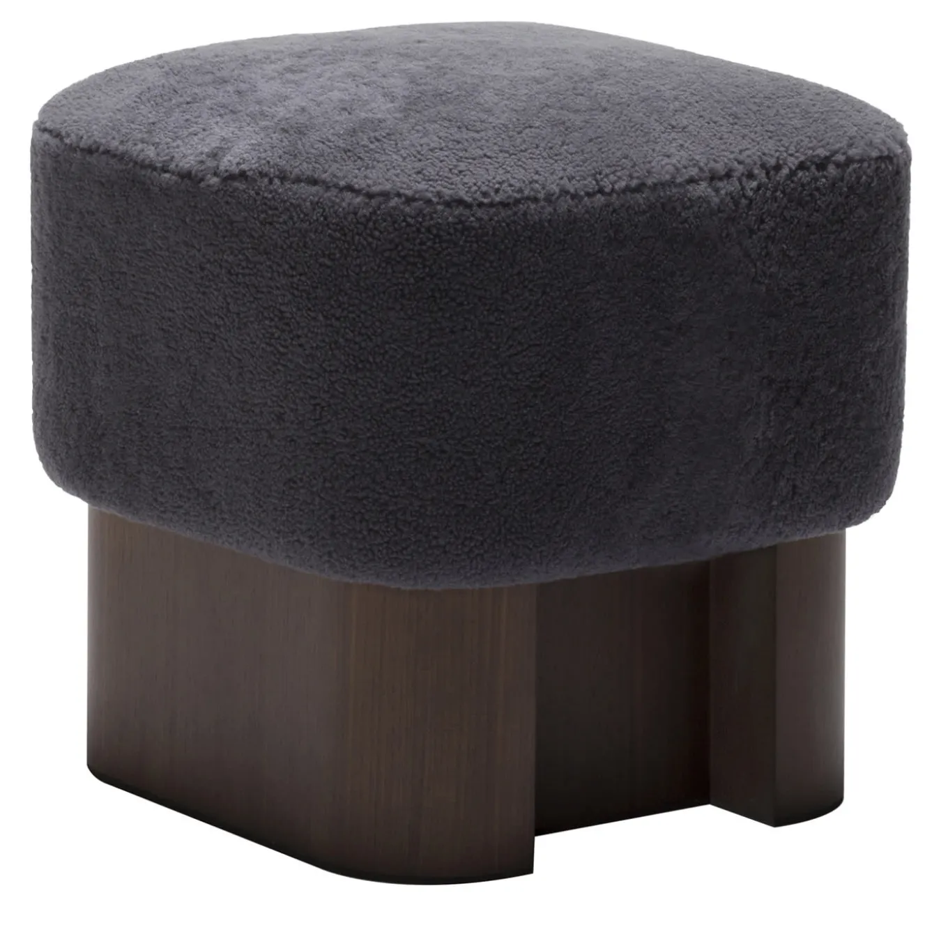 Lloyd Black Wood High Pouf