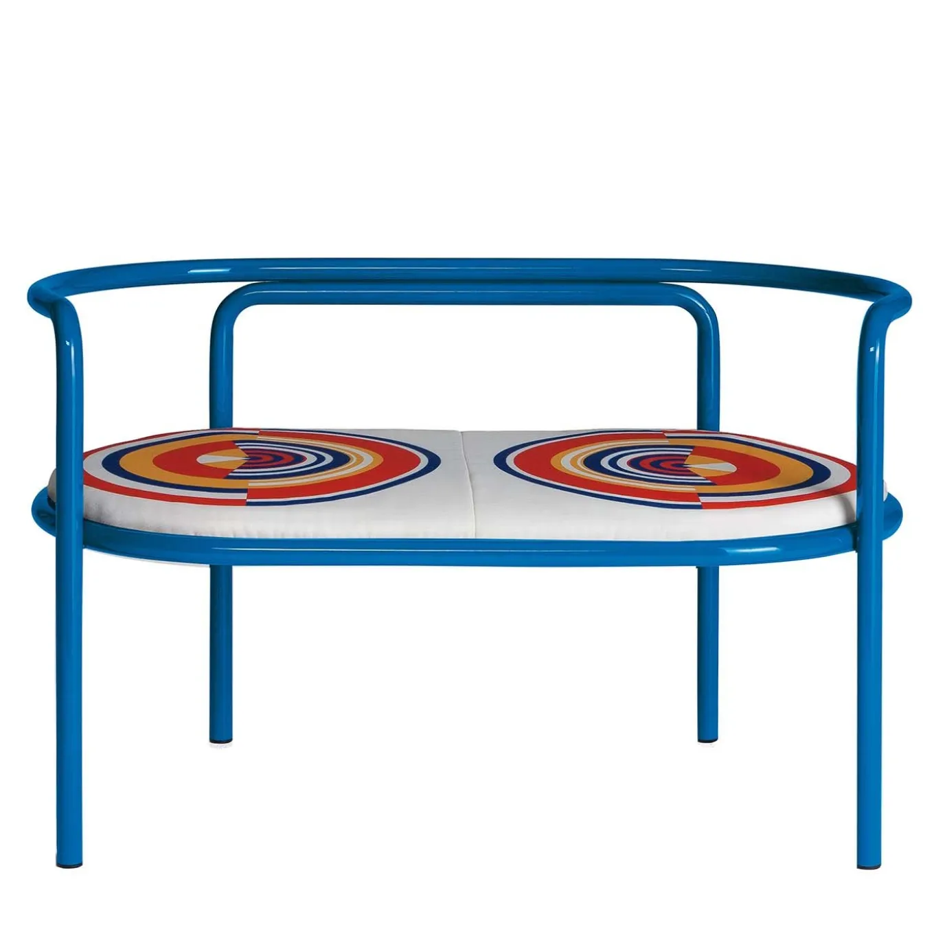 Locus Solus Blue Loveseat by Gae Aulenti