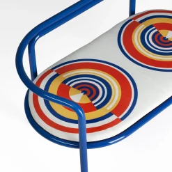 Locus Solus Blue Loveseat by Gae Aulenti