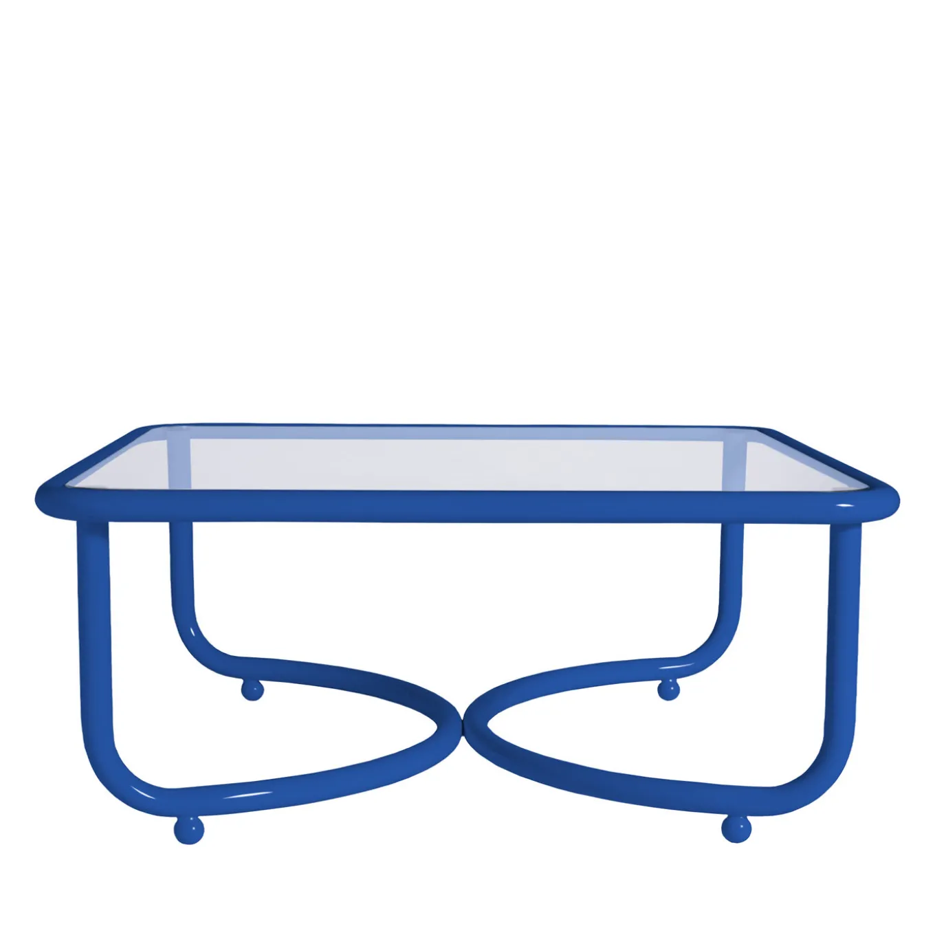 Locus Solus Blue Low Table by Gae Aulenti
