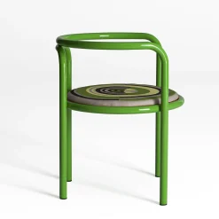 Locus Solus Green Chair by Gae Aulenti