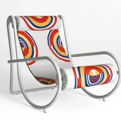 Locus Solus White Armchair by Gae Aulenti