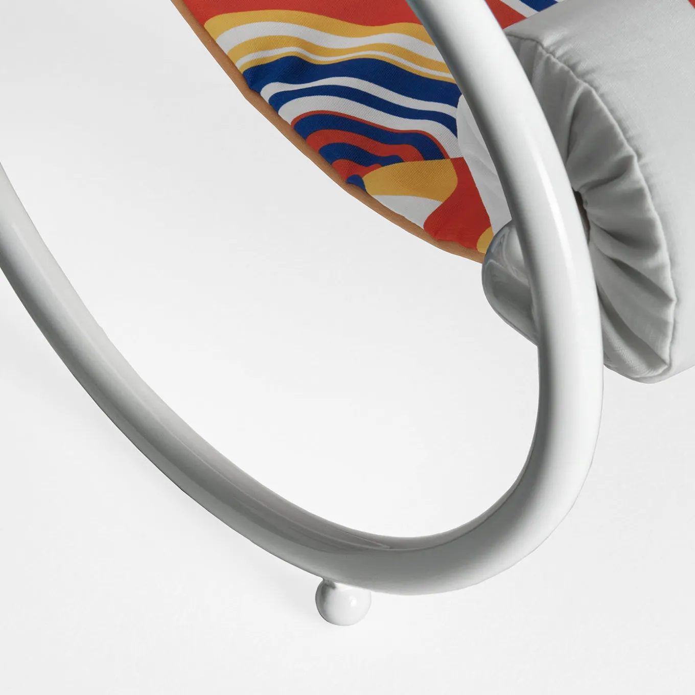 Locus Solus White Armchair by Gae Aulenti