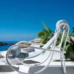 Locus Solus White Armchair by Gae Aulenti