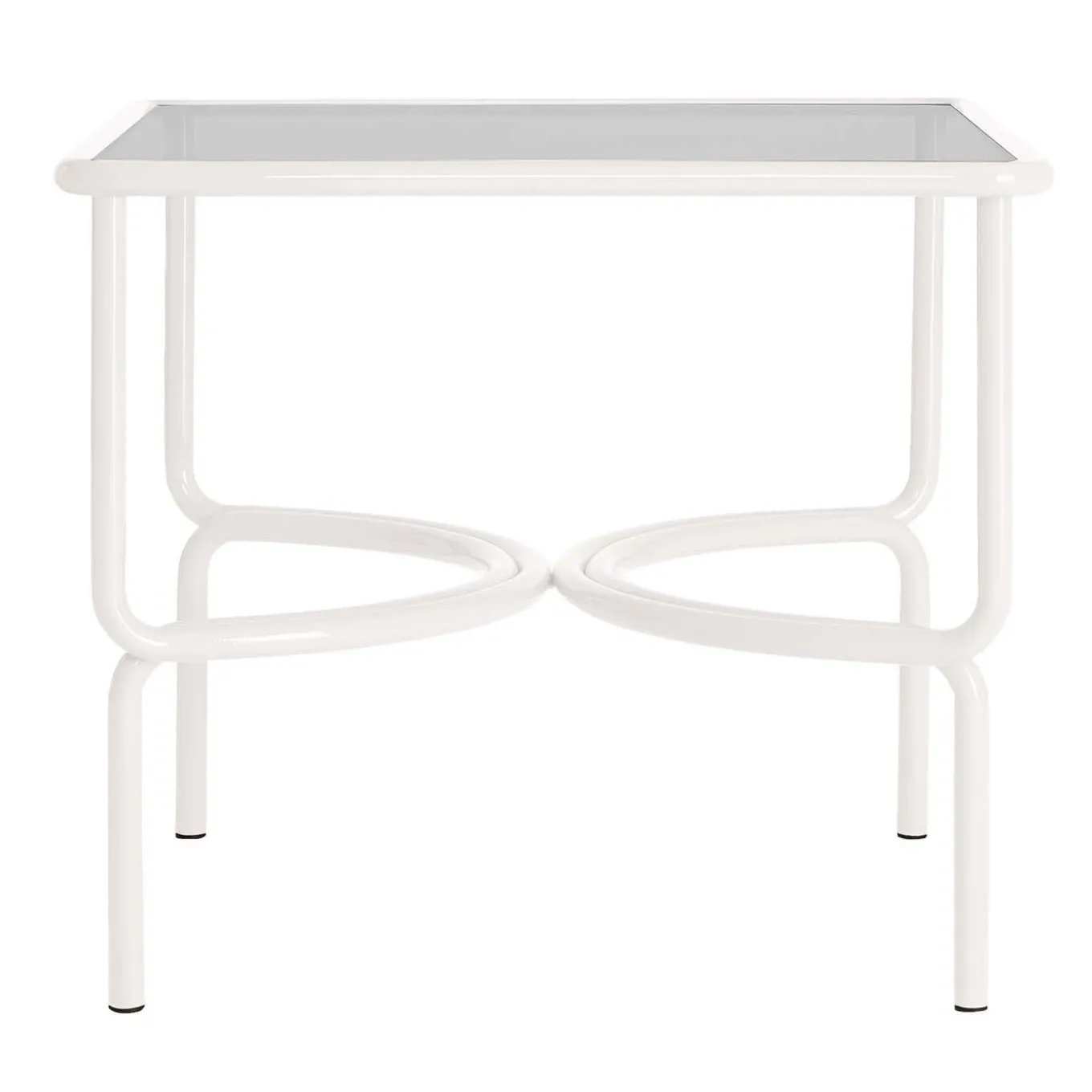 Locus Solus White Bistro Table by Gae Aulenti
