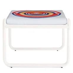 Locus Solus White Pouf by Gae Aulenti