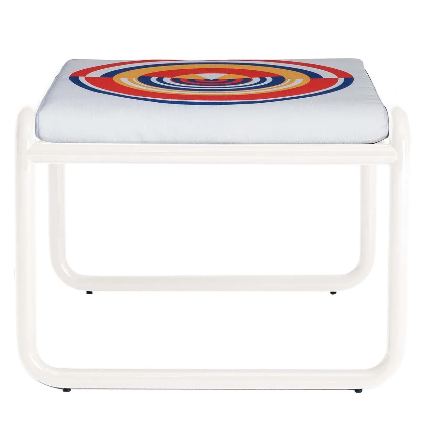 Locus Solus White Pouf by Gae Aulenti