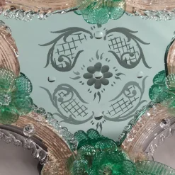 London Venetian Wall Mirror in Murano Glass