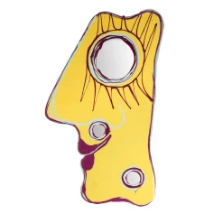 Look At Me Yellow Large Mirror by Gaetano Pesce