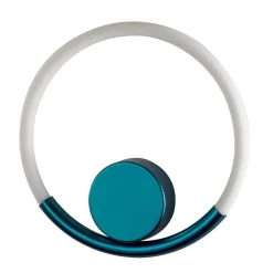 Loop Blue Matte Metal Wall Lamp