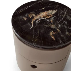 Loop Night Table with Marble Top