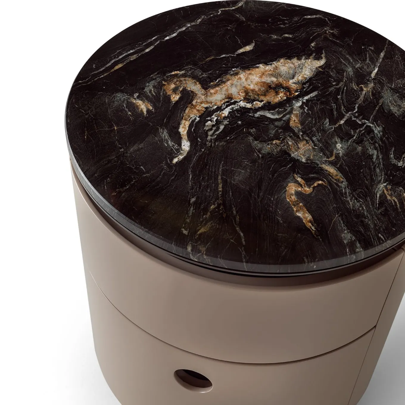Loop Night Table with Marble Top