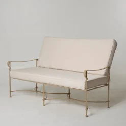 Lotus Iron Outdoor Reclining Sofa