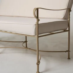 Lotus Iron Outdoor Reclining Sofa