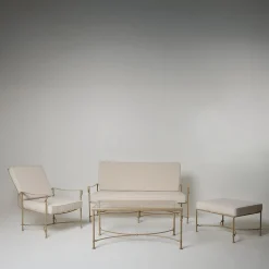 Lotus Iron Outdoor Reclining Sofa