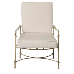 Lotus Iron Outdoor Reclining Armchair