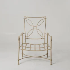 Lotus Iron Outdoor Reclining Armchair