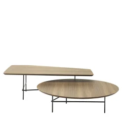 Lovers Brown Walnut Canaletto Nesting Table