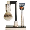 L-Shaped Shaving Set in Deer Horn