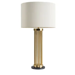 L049/T Table Lamp with Marquina Marble Base