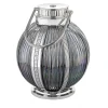 Lucciola Round Pearl-Silver Crystal Lantern