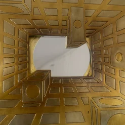 Luce Lucis Carved wood with gold & silver leaf by Giuseppe Caiafa