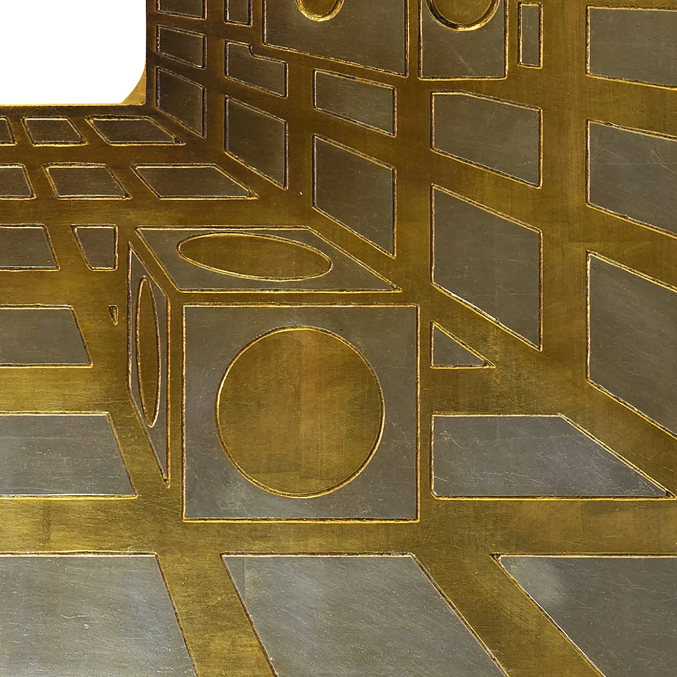 Luce Lucis Carved wood with gold & silver leaf by Giuseppe Caiafa