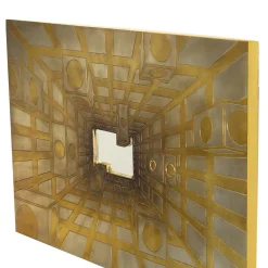 Luce Lucis Carved wood with gold & silver leaf by Giuseppe Caiafa
